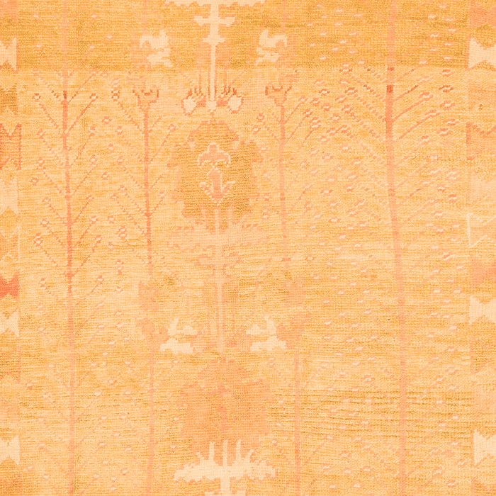 Machine Washable Abstract Orange Modern Area Rugs, wshabs1081org