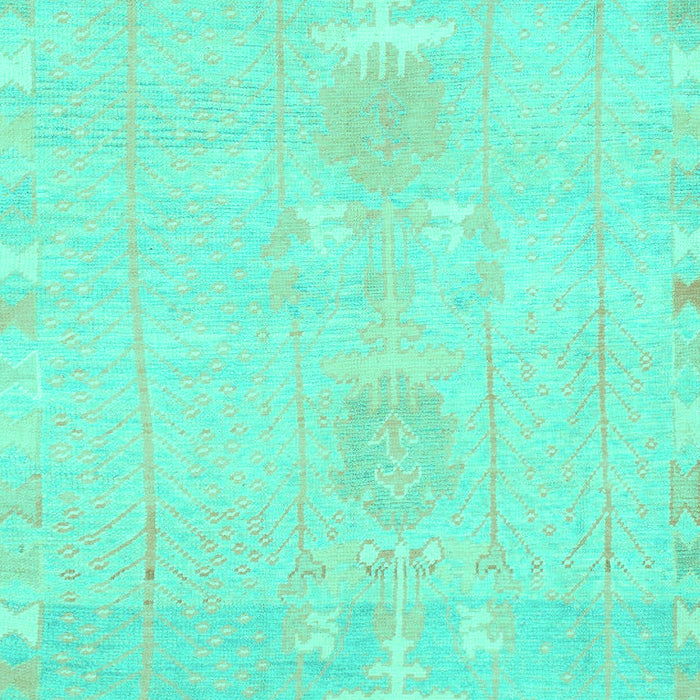 Abstract Turquoise Modern Rug, abs1081turq