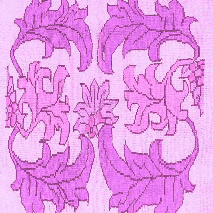 Square Machine Washable Abstract Purple Modern Area Rugs, wshabs1082pur