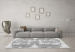Machine Washable Abstract Gray Modern Rug in a Living Room,, wshabs1082gry