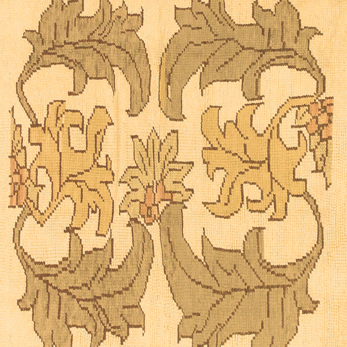 Square Abstract Brown Modern Rug, abs1082brn