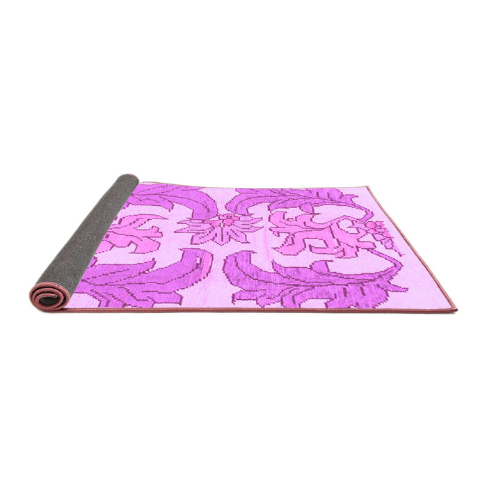 Sideview of Abstract Purple Modern Rug, abs1082pur