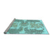 Sideview of Machine Washable Abstract Light Blue Modern Rug, wshabs1082lblu