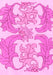 Machine Washable Abstract Pink Modern Rug, wshabs1082pnk