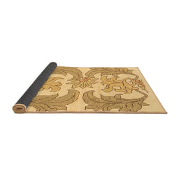 Sideview of Abstract Brown Modern Rug, abs1082brn