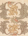 Machine Washable Abstract Brown Gold Rug, wshabs1082