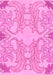 Abstract Pink Modern Rug, abs1083pnk