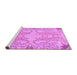Sideview of Machine Washable Abstract Purple Modern Area Rugs, wshabs1083pur