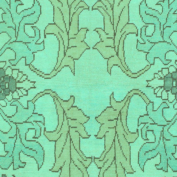 Abstract Turquoise Modern Rug, abs1083turq