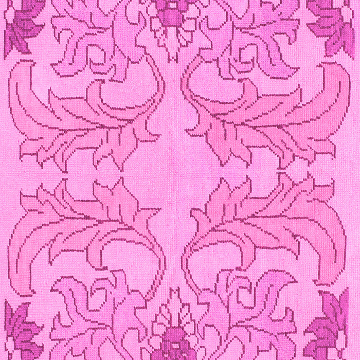 Square Machine Washable Abstract Pink Modern Rug, wshabs1083pnk