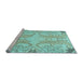 Sideview of Machine Washable Abstract Light Blue Modern Rug, wshabs1083lblu