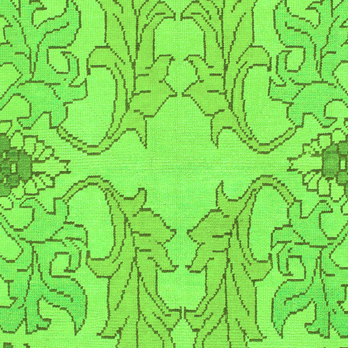 Machine Washable Abstract Green Modern Area Rugs, wshabs1083grn