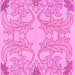 Square Abstract Pink Modern Rug, abs1083pnk