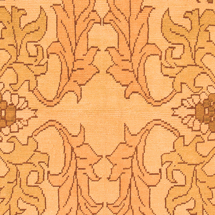 Machine Washable Abstract Orange Modern Area Rugs, wshabs1083org