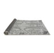 Sideview of Abstract Gray Modern Rug, abs1083gry