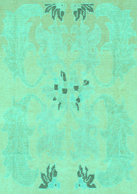 Abstract Turquoise Modern Rug, abs1084turq