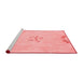 Modern Red Washable Rugs