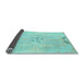 Sideview of Abstract Light Blue Modern Rug, abs1084lblu