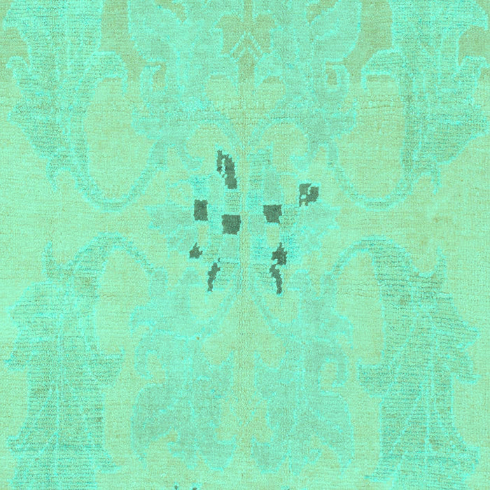 Machine Washable Abstract Turquoise Modern Area Rugs, wshabs1084turq