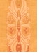 Abstract Orange Modern Rug, abs1085org