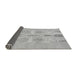 Sideview of Abstract Gray Modern Rug, abs1085gry