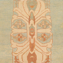 Square Machine Washable Abstract Yellow Rug, wshabs1085