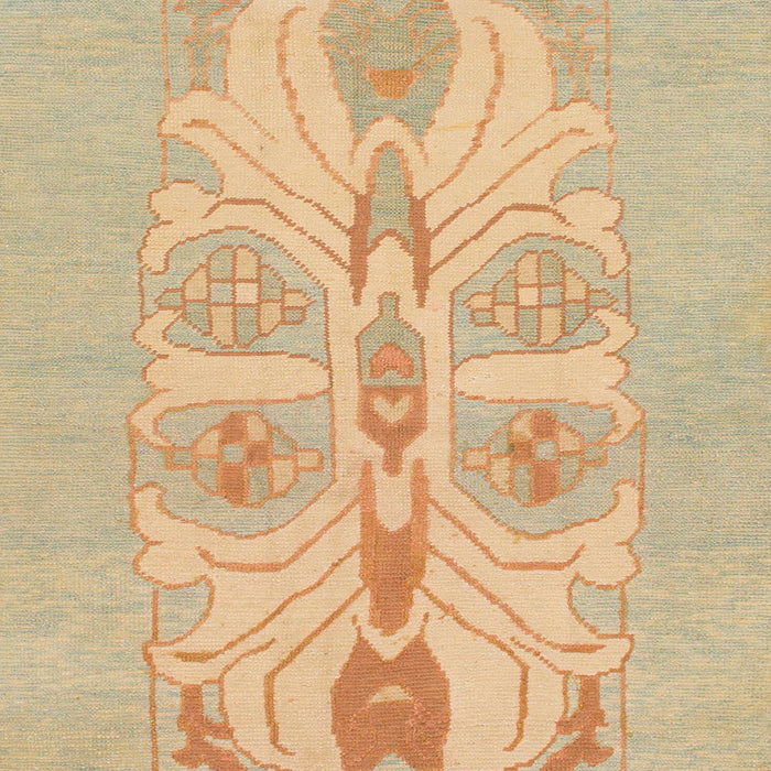 Square Machine Washable Abstract Yellow Rug, wshabs1085