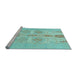 Sideview of Machine Washable Abstract Light Blue Modern Rug, wshabs1085lblu