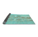 Sideview of Abstract Light Blue Modern Rug, abs1085lblu