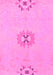 Machine Washable Abstract Pink Modern Rug, wshabs1086pnk