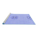 Sideview of Machine Washable Abstract Blue Modern Rug, wshabs1086blu