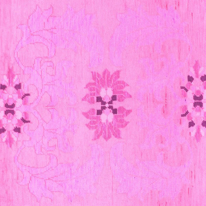 Square Machine Washable Abstract Pink Modern Rug, wshabs1086pnk