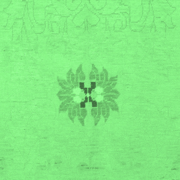 Machine Washable Abstract Emerald Green Modern Area Rugs, wshabs1086emgrn