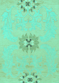 Abstract Turquoise Modern Rug, abs1086turq