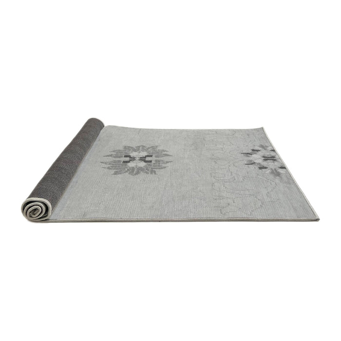 Sideview of Abstract Gray Modern Rug, abs1086gry