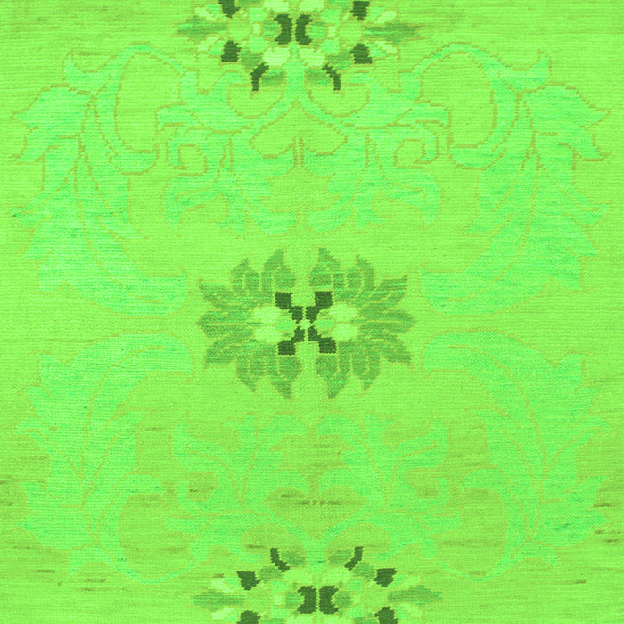 Square Abstract Green Modern Rug, abs1086grn