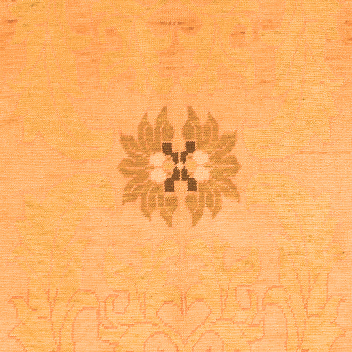 Machine Washable Abstract Orange Modern Area Rugs, wshabs1086org