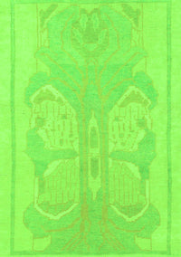 Abstract Green Modern Rug, abs1087grn