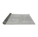 Sideview of Abstract Gray Modern Rug, abs1087gry