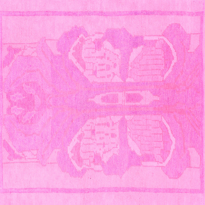 Square Abstract Pink Modern Rug, abs1087pnk