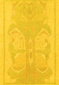 Abstract Yellow Modern Rug, abs1087yw