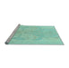 Sideview of Machine Washable Abstract Light Blue Modern Rug, wshabs1087lblu