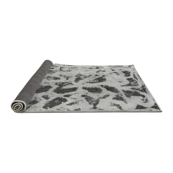 Sideview of Abstract Gray Modern Rug, abs1088gry