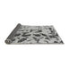 Sideview of Abstract Gray Modern Rug, abs1088gry