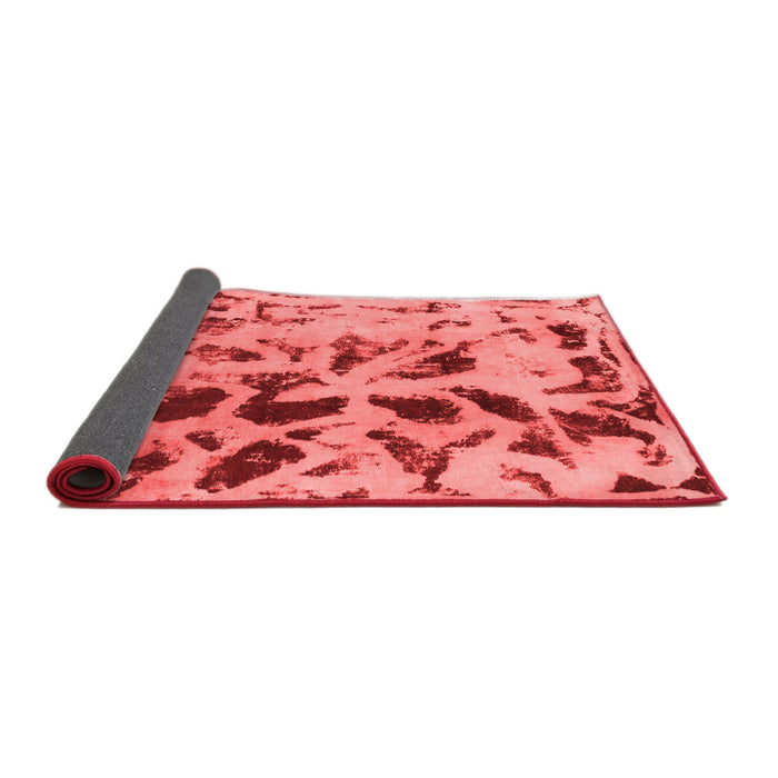 Abstract Red Modern Area Rugs