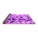 Sideview of Abstract Purple Modern Rug, abs1088pur