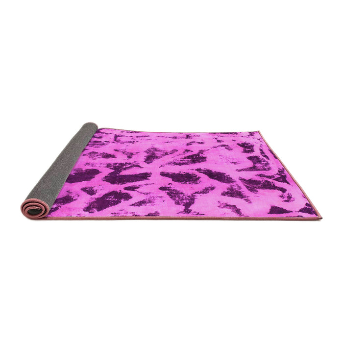 Sideview of Abstract Pink Modern Rug, abs1088pnk