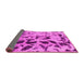 Sideview of Abstract Pink Modern Rug, abs1088pnk