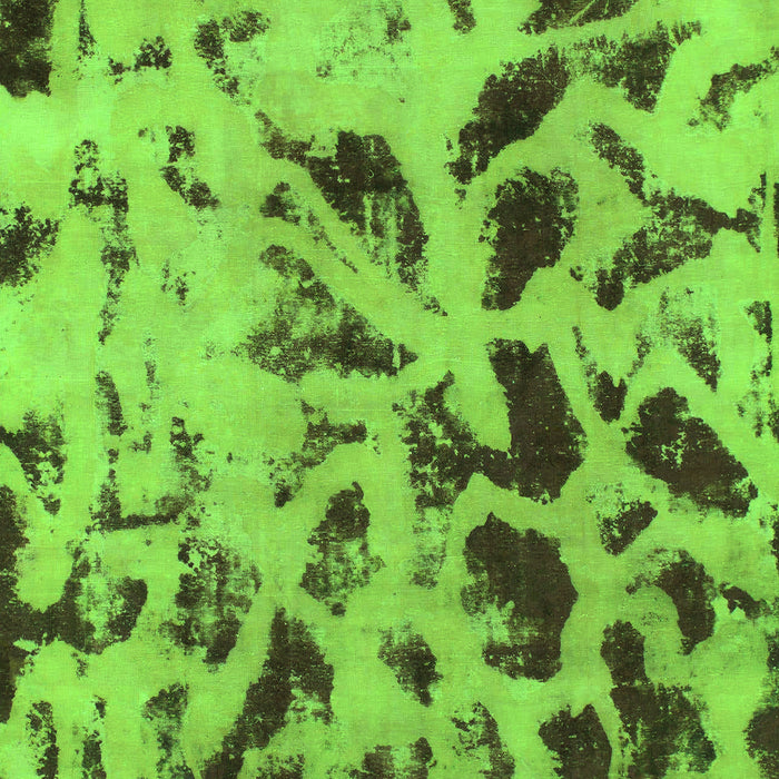 Machine Washable Abstract Green Modern Area Rugs, wshabs1088grn