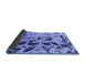 Sideview of Abstract Blue Modern Rug, abs1088blu